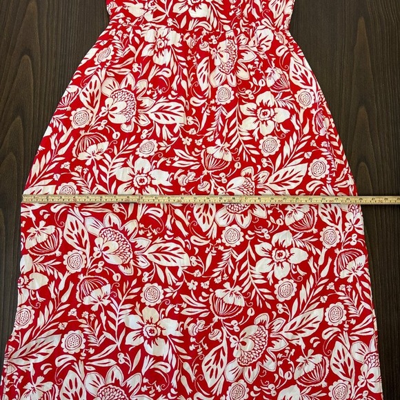 NWT Lily Rose Dress Women's XXL Red Cream Floral Summer Lightweight Flowy Maxi‎ - Picture 14 of 16